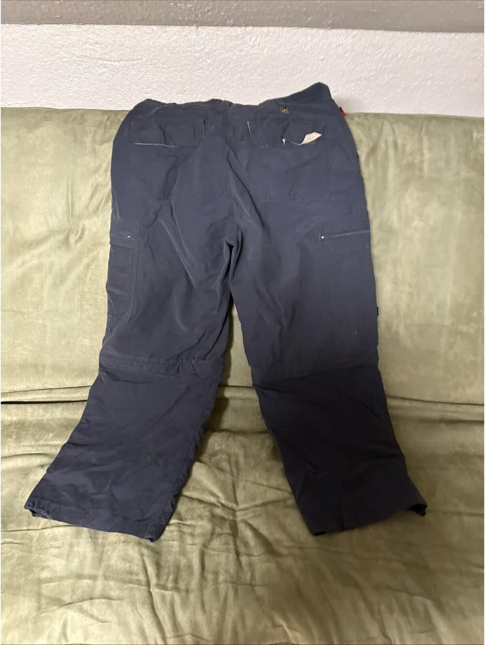 WearFirst Convertible Cargo Pants Mens 34x30 Navy Blue Zip-Off